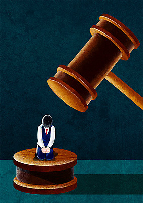 PSD 학생 남자 교복 일러스트 청소년 한명 공익캠페인 폭력 무릎꿇기 수갑 학대 의사봉 재판 학교폭력 국내일러스트 1 옷 캠페인 모션 사람 사회이슈 법 파일형식