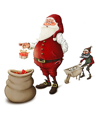 포토 JPG 해외이미지 전통 크리스마스 일러스트 휴가 요정 선물 사람없음 선물상자 산타클로스 준비 마법 옛날 웅장함 해외202004 해외포토 기념일 상자 파일형식 이미지허브