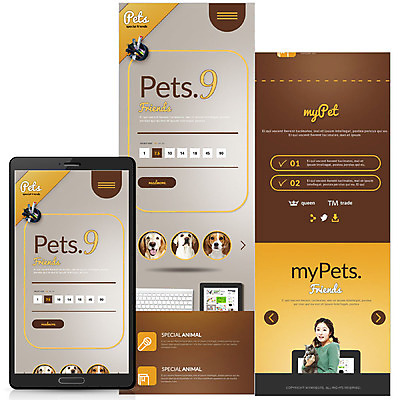 PSD 템플릿 여자 웹템플릿 모바일 한명 성인 반려동물 한국인 강아지 모바일템플릿 모바일웹 반려 이미지템플릿 동물 1 사람 동양인 개 파일형식