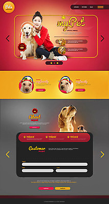 PSD 템플릿 여자 웹템플릿 사이트템플릿 한명 성인 반려동물 홈페이지 홈페이지시안 한국인 강아지 반려 이미지템플릿 동물 1 사람 동양인 개 파일형식