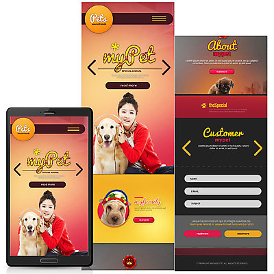 PSD 템플릿 여자 웹템플릿 모바일 성인 두명 반려동물 한국인 강아지 모바일템플릿 모바일웹 반려 이미지템플릿 동물 사람 동양인 개 파일형식