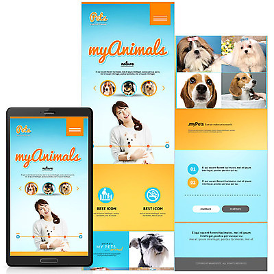 PSD 템플릿 여자 웹템플릿 모바일 성인 두명 반려동물 한국인 강아지 모바일템플릿 모바일웹 반려 이미지템플릿 동물 사람 동양인 개 파일형식