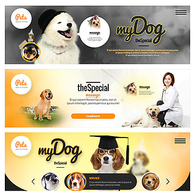 PSD 템플릿 배너 여자 웹템플릿 학사모 한명 성인 반려동물 한국인 강아지 수의사 반려 이벤트배너 웹배너 이미지템플릿 동물 모자_잡화 1 졸업 사람 동양인 의사 개 파일형식