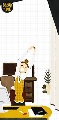 PSD 우먼라이프 여자 화분 일러스트 한명 성인 사무실 스트레칭 책상 프레임일러스트 국내일러스트 1 라이프스타일 가구 비즈니스 프레임 사람 운동 파일형식