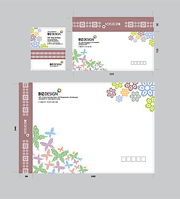 템플릿 문양 꽃 나비 무늬 명함 명함템플릿 서류봉투 편지봉투 사람없음 세트 컬러풀 패키지 봉투템플릿 우편봉투 비즈디자인 봉투디자인 이미지템플릿 AI파일 식물 컬러 곤충 봉투 편지 우편물 파일형식 벡터