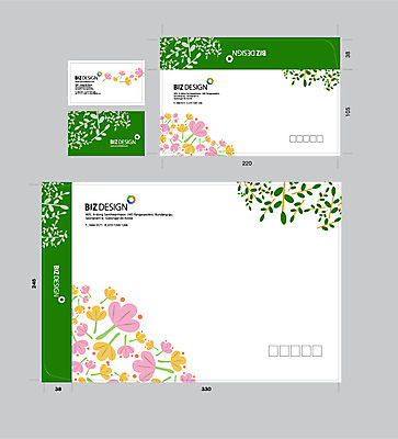 템플릿 꽃 잎 명함 명함템플릿 서류봉투 편지봉투 사람없음 세트 패키지 봉투템플릿 우편봉투 비즈디자인 봉투디자인 이미지템플릿 AI파일 식물 봉투 편지 우편물 파일형식 벡터