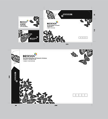 템플릿 문양 나비 무늬 명함 명함템플릿 서류봉투 편지봉투 사람없음 세트 패키지 봉투템플릿 우편봉투 비즈디자인 젠탱글 봉투디자인 이미지템플릿 AI파일 곤충 봉투 편지 우편물 파일형식 벡터
