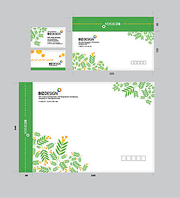 템플릿 잎 명함 명함템플릿 서류봉투 편지봉투 사람없음 세트 패키지 봉투템플릿 우편봉투 비즈디자인 봉투디자인 이미지템플릿 AI파일 식물 봉투 편지 우편물 파일형식 벡터