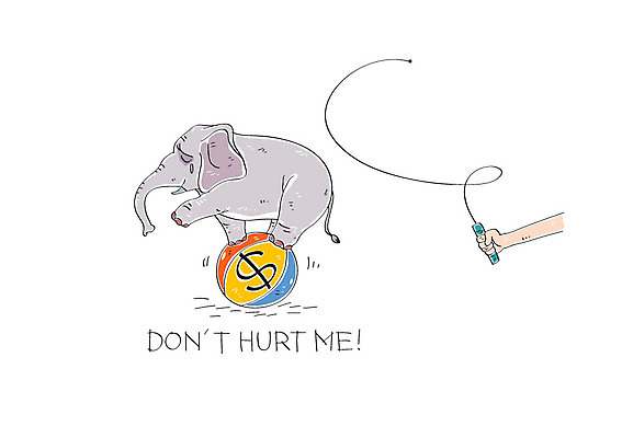 동물 손 일러스트 공 코끼리 신체부위 서커스 동물학대 동물보호 채찍 국내일러스트 AI파일 포유류 사람 학대 사회이슈 파일형식 벡터