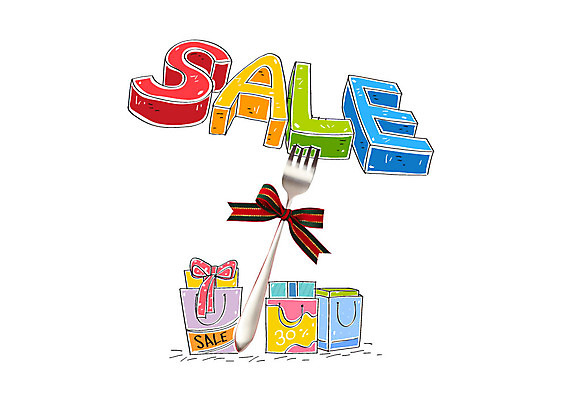 편집 편집이미지 리본 포크 사람없음 쇼핑백 세일 이미지편집 AI파일 식기 가방 파일형식 벡터