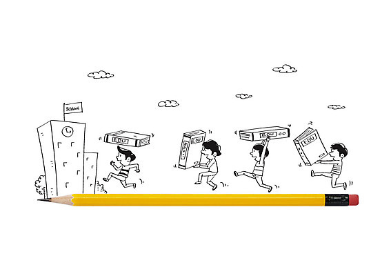 편집 편집이미지 학생 교육 남자 학교 여러명 책 연필 이미지편집 AI파일 다수 학용품 사람 필기구 파일형식 벡터