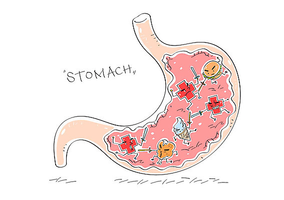 일러스트 사람없음 치킨 햄버거 칼 장기 위 아이스크림콘 칼싸움 국내일러스트 AI파일 신체 패스트푸드 방향 싸움 콘 닭고기요리 파일형식 벡터