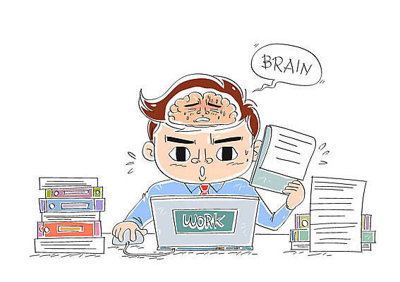 남자 일러스트 한명 성인 노트북 업무 장기 두뇌 서류더미 워커홀릭 국내일러스트 AI파일 1 신체 비즈니스 사람 전자제품 작업 뇌 문서 파일형식 벡터 더미