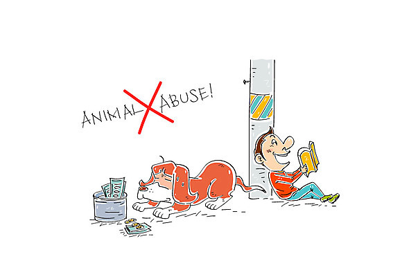 동물 남자 일러스트 한명 성인 책 강아지 동물학대 전봇대 구걸 국내일러스트 AI파일 1 공공시설 사람 반려동물 개 학대 파일형식 벡터