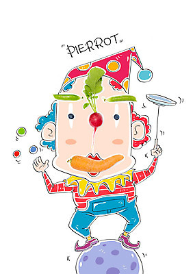 편집 편집이미지 채소 사람모양 한명 당근 피에로 서커스 접시돌리기 이미지편집 AI파일 모양 1 뿌리채소 사람 묘기 파일형식 벡터