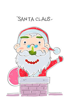 편집 편집이미지 남자 채소 사람모양 굴뚝 한명 산타클로스 브로콜리 보따리 선물배달 이미지편집 AI파일 모양 1 크리스마스 사람 배송 파일형식 벡터