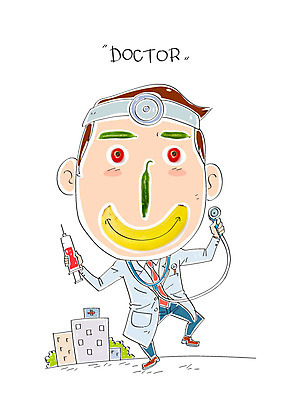 편집 편집이미지 남자 채소 청진기 방울토마토 고추 사람모양 바나나 주사기 한명 의사 이미지편집 AI파일 모양 1 토마토 과일 의료기기 사람 의료진 파일형식 벡터