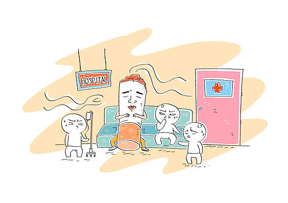 일러스트 사람모양 흡연 담배 병원 소파 문 링거 담배꽁초 담배연기 국내일러스트 AI파일 모양 의자 의학 의료기기 연기 파일형식 벡터