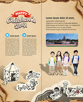 전신 PSD 템플릿 편집 표지디자인 북디자인 출판디자인 기념일 내지 어린이 리플렛 2단접지 북커버 책가방 서기 소녀 소년 팜플렛 여러명 손잡기 곰인형 놀이공원 한국인 개 미끄럼틀 어린이날 천막 이미지템플릿 여자 남자 인형 다수 가방 포유류 모션 사람 동양인 이벤트 테마파크 놀이기구 파일형식