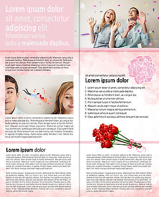 PSD 서양인 템플릿 편집 표지디자인 북디자인 커플 출판디자인 여자 남자 내지 리플렛 2단접지 북커버 웃음 팜플렛 여러명 상반신 20대 성인 장미 꽃가루 이미지템플릿 외국인 꽃 다수 관계 표정 사람 청년 가루 파일형식