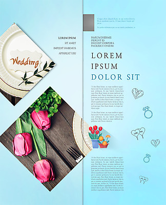 PSD 템플릿 편집 접시 표지디자인 북디자인 출판디자인 꽃 내지 화분 리플렛 결혼 포크 2단접지 북커버 팜플렛 사람없음 튤립 하트 반지 이미지템플릿 모양 식물 식기 장신구 이벤트 파일형식