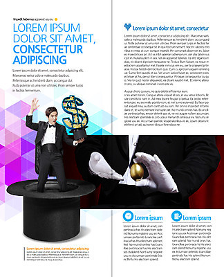 PSD 템플릿 편집 표지디자인 북디자인 출판디자인 남자 내지 리플렛 장갑 2단접지 북커버 지팡이 서기 팜플렛 20대 성인 두명 달러 한국인 마술 마술사 화폐기호 황금알 마술사모자 연미복 이미지템플릿 모자_잡화 기호 잡화 돈 모션 사람 동양인 정장 청년 알 화폐 파일형식