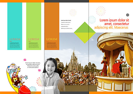 PSD 템플릿 편집 표지디자인 북디자인 출판디자인 기념일 내지 어린이 리플렛 북커버 3단접지 코끼리 웃음 소녀 팜플렛 여러명 상반신 공연 놀이공원 한국인 원숭이 사자 어린이날 기린 롤러코스터 이미지템플릿 여자 다수 포유류 표정 사람 동양인 이벤트 테마파크 놀이기구 파일형식