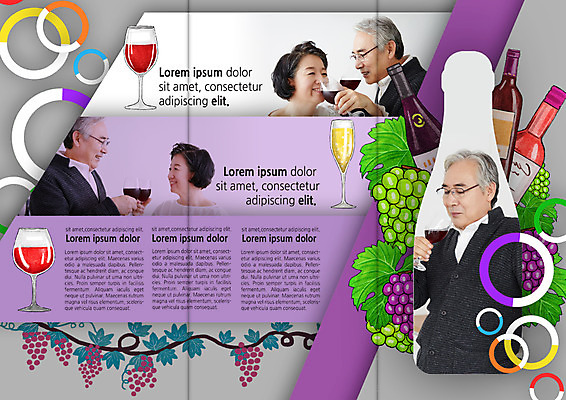 PSD 템플릿 편집 표지디자인 북디자인 출판디자인 여자 노년 남자 내지 안경 음식 리플렛 와인잔 북커버 3단접지 포도 팜플렛 여러명 상반신 와인 노부부 한국인 마시기 60대 와인병 건배 이미지템플릿 부부 잡화 다수 술잔 과일 모션 병_용기 주류 사람 동양인 성인 파일형식