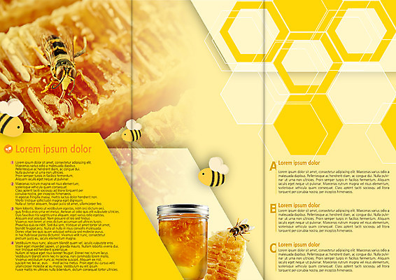 PSD 동물 템플릿 편집 표지디자인 북디자인 출판디자인 내지 음식 리플렛 북커버 3단접지 유리병 팜플렛 사람없음 꿀벌 꿀 이미지템플릿 병_용기 벌_곤충 파일형식