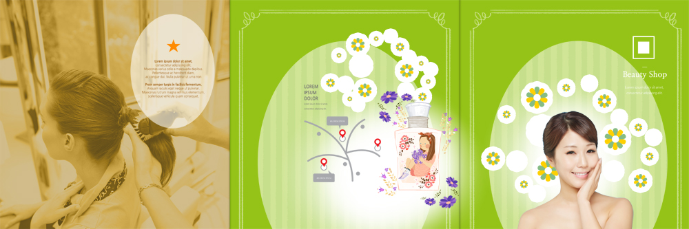 PSD 서양인 템플릿 편집 우먼라이프 표지디자인 북디자인 출판디자인 여자 표지 꽃 리플렛 북커버 3단접지 웃음 팜플렛 상반신 20대 성인 세명 뷰티 미용실 일본인 약도 이미지템플릿 외국인 식물 라이프스타일 지도 표정 사람 동양인 청년 뷰티샵 파일형식