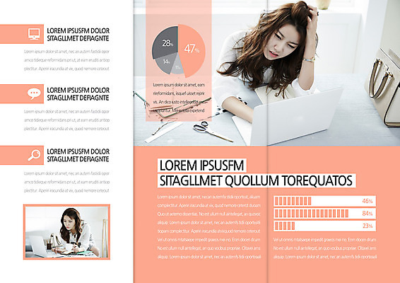 템플릿 편집 표지디자인 북디자인 출판디자인 여자 내지 리플렛 말풍선 북커버 3단접지 돋보기 그래프 스트레스 팜플렛 상반신 20대 성인 두명 노트북 모니터 한국인 핸드백 업무 비즈니스우먼 퍼센트 이미지템플릿 AI파일 가방 비즈니스 사람 동양인 청년 전자제품 컴퓨터 작업 직장인 특수기호 파일형식 벡터