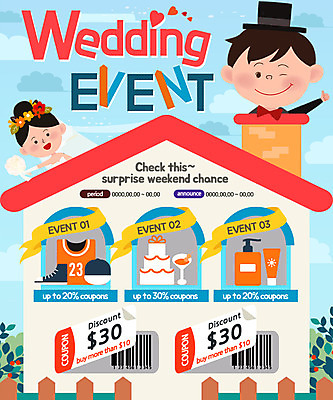 PSD 템플릿 커플 여자 남자 웹템플릿 결혼 주택 이벤트페이지 이벤트 성인 두명 웨딩케이크 할인쿠폰 이미지템플릿 관계 사람 건물 케이크 쿠폰 페이지 파일형식