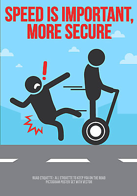 포스터 도로 일러스트 사람모양 두명 픽토그램 피해 예절 느낌표 스마트모빌리티 로드에티켓 모빌리티 국내일러스트 AI파일 모양 기호 길 교통수단 교통시설 사람 파일형식 벡터