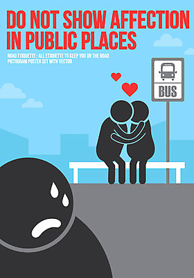 포스터 도로 벤치 일러스트 키스 사람모양 세명 픽토그램 예절 버스정류장 공공장소 애정행각 로드에티켓 국내일러스트 AI파일 모양 길 의자 교통시설 사람 장소 역 애정표현 파일형식 벡터