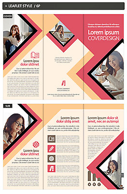 템플릿 여자 교육 ZIP 리플렛 대학생 여러명 성인 책 한국인 인디자인 INDD 이미지템플릿 학생 다수 사람 동양인 파일형식