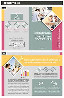 외국인 템플릿 여자 남자 ZIP 리플렛 비즈니스 여러명 성인 인디자인 INDD 이미지템플릿 다수 사람 인종 파일형식