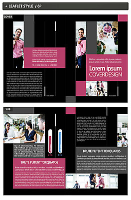 외국인 템플릿 여자 남자 ZIP 리플렛 비즈니스 여러명 성인 인디자인 INDD 이미지템플릿 다수 사람 인종 파일형식