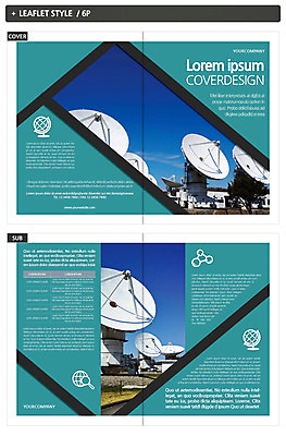 템플릿 ZIP 리플렛 통신 사람없음 과학기술 위성안테나 위성기 인디자인 INDD 이미지템플릿 기술 안테나 파일형식