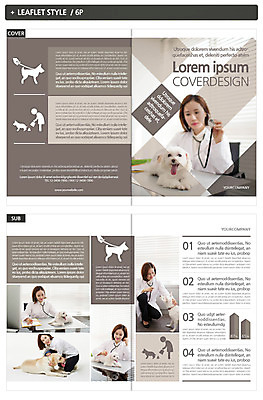 템플릿 여자 ZIP 리플렛 청진기 여러명 성인 반려동물 진료 한국인 강아지 수의사 반려 인디자인 INDD 이미지템플릿 동물 다수 의학 의료기기 사람 동양인 의사 개 파일형식