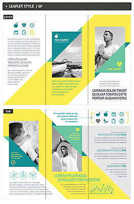 외국인 템플릿 남자 ZIP 리플렛 요가 성인 세명 인디자인 INDD 이미지템플릿 웰빙 사람 인종 파일형식