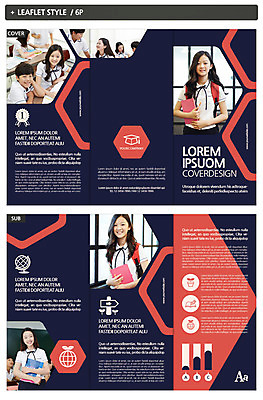 템플릿 학생 여자 교육 남자 교복 ZIP 리플렛 청소년 여러명 한국인 인디자인 INDD 이미지템플릿 옷 다수 사람 동양인 파일형식