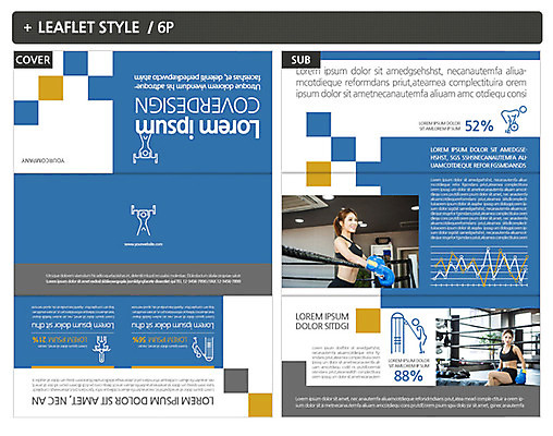 템플릿 여자 ZIP 리플렛 성인 두명 운동 한국인 권투글러브 역기 인디자인 INDD 이미지템플릿 건강 사람 동양인 글러브 파일형식