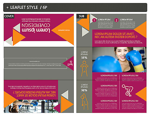 템플릿 여자 ZIP 리플렛 성인 두명 운동 권투 한국인 권투글러브 역기 인디자인 INDD 이미지템플릿 건강 사람 동양인 격투기 글러브 파일형식