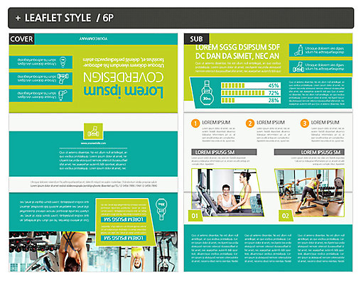 외국인 템플릿 여자 남자 ZIP 리플렛 여러명 성인 운동 헬스장 인디자인 INDD 이미지템플릿 다수 건강 사람 인종 헬스 파일형식