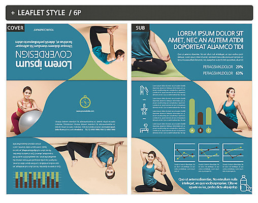 템플릿 여자 ZIP 리플렛 요가 여러명 성인 운동 한국인 요가자세 짐볼 요가복 인디자인 INDD 이미지템플릿 웰빙 포즈 다수 건강 사람 동양인 운동복 파일형식