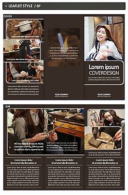 템플릿 여자 ZIP 리플렛 여러명 성인 취미 한국인 공예 인디자인 INDD 이미지템플릿 다수 사람 동양인 파일형식