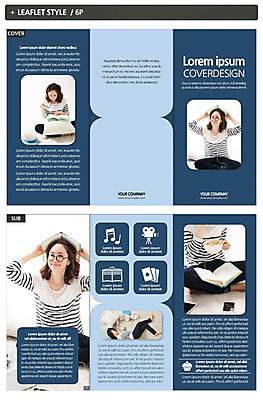 템플릿 여자 ZIP 리플렛 여러명 성인 취미 책 독서 한국인 인디자인 INDD 이미지템플릿 다수 사람 동양인 파일형식