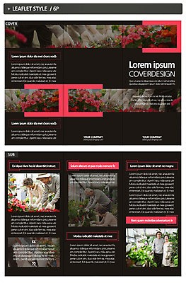 템플릿 여자 노년 남자 꽃 ZIP 리플렛 여러명 취미 한국인 원예 인디자인 INDD 이미지템플릿 식물 다수 사람 동양인 성인 파일형식