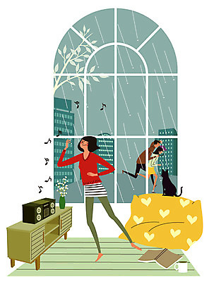 커플 여자 남자 쿠션 음표 일러스트 창문 휴식 여러명 성인 책 고양이 스피커 춤 비 다화병 안식처 혼자 국내일러스트 AI파일 자연요소 기호 음악 음향기기 다수 컨셉 포유류 관계 날씨 문화예술 사람 반려동물 꽃병 파일형식 벡터