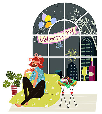 여자 와인잔 일러스트 창문 불꽃놀이 실내 발렌타인데이 한명 성인 초콜릿 와인병 풍선 혼자 국내일러스트 AI파일 1 술잔 데이이벤트 놀이 병_용기 디저트 사람 내부 와인 파일형식 벡터